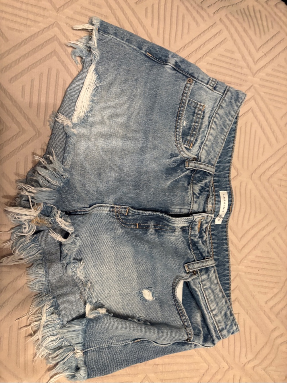 altar’d state xl mid rise jean shorts